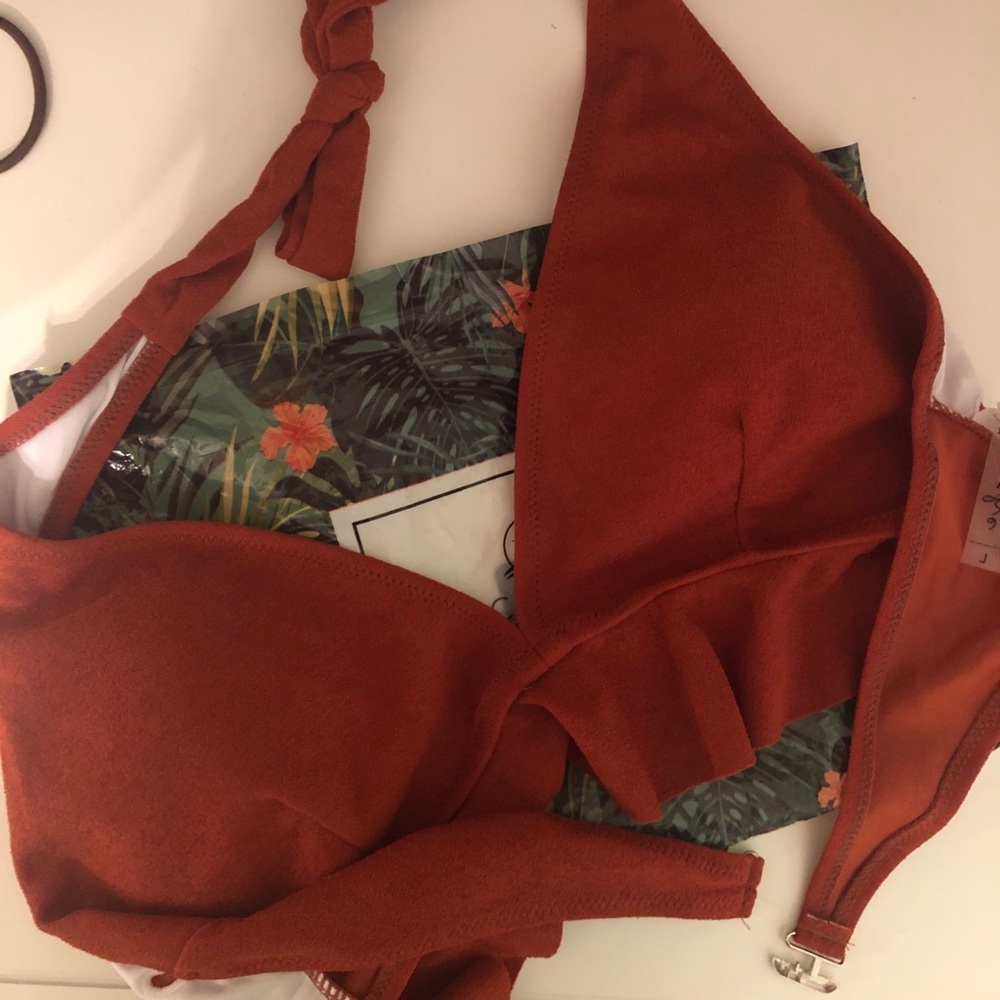 Caramel Macchiato Ruffle Bikini Top CupShe